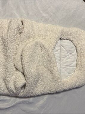 Cozy Cream Sherpa Baby Swaddle Sack